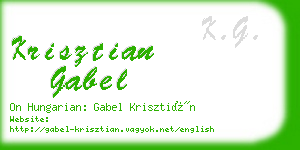 krisztian gabel business card